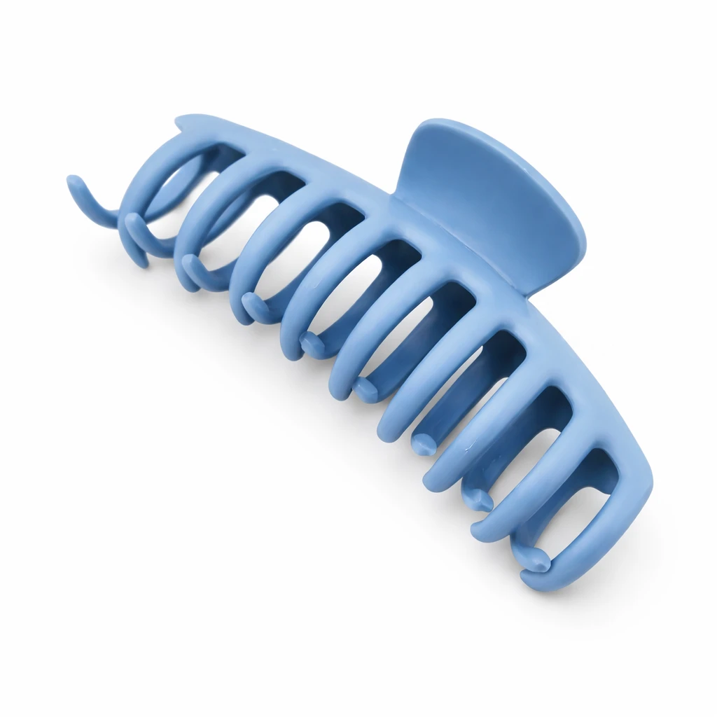 Presilha de Cabelo Garra Grande Azul – Prendedor Resistente Feminino