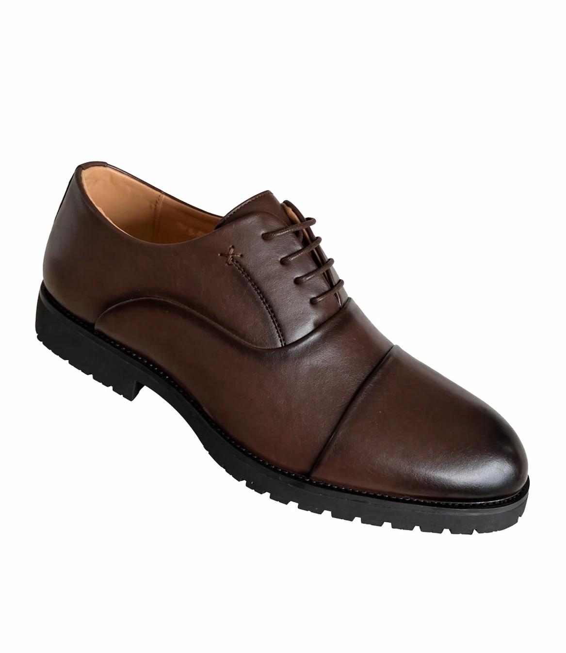 Sapato Social John Foster Castanho Clássico Masculino