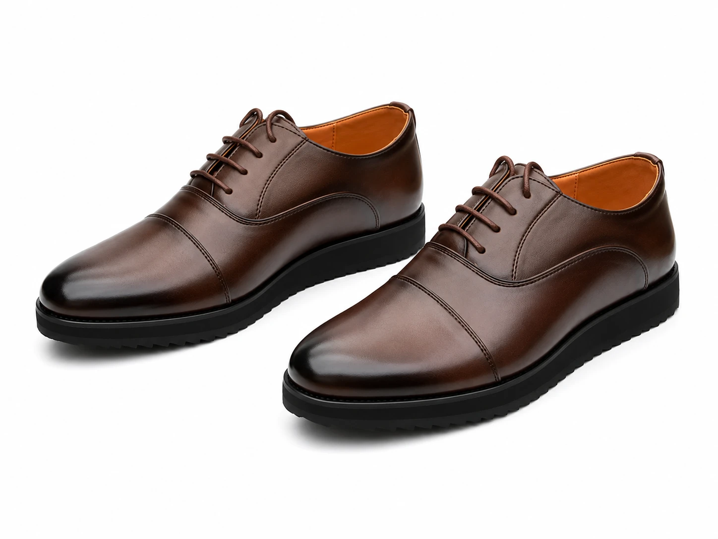 Sapato Social Masculino Premium Castanho – Estilo Executivo Moderno