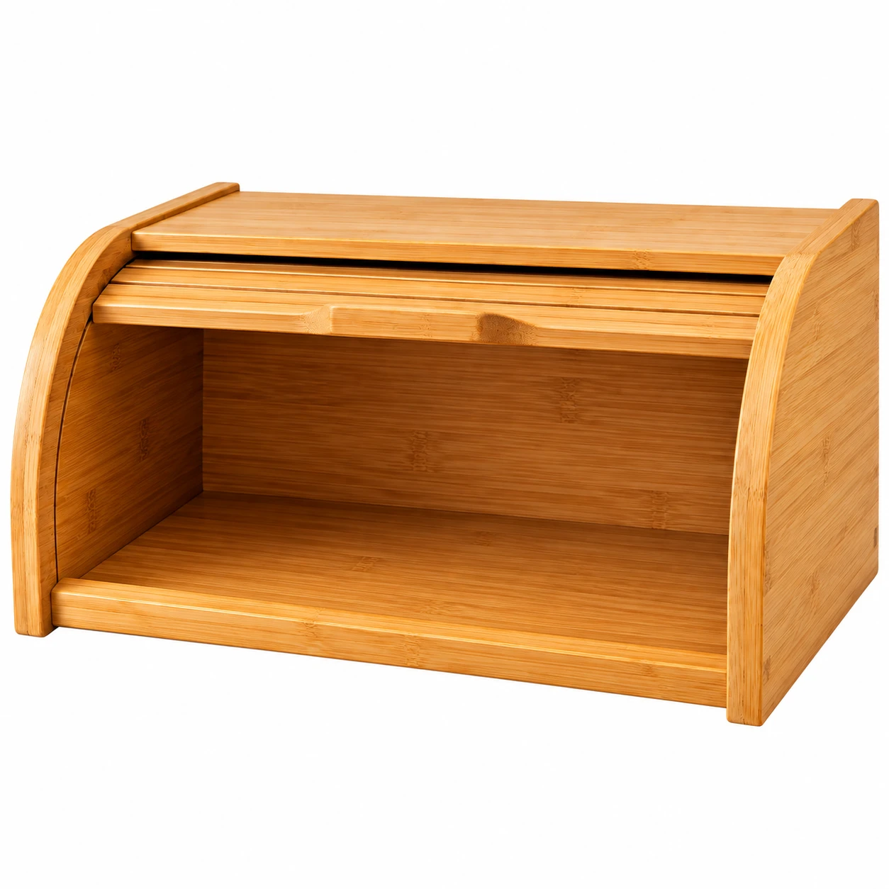 Porta-Pães em Bambu Dolce Home com Tampa Retrátil Deslizante – Organizador para Cozinha