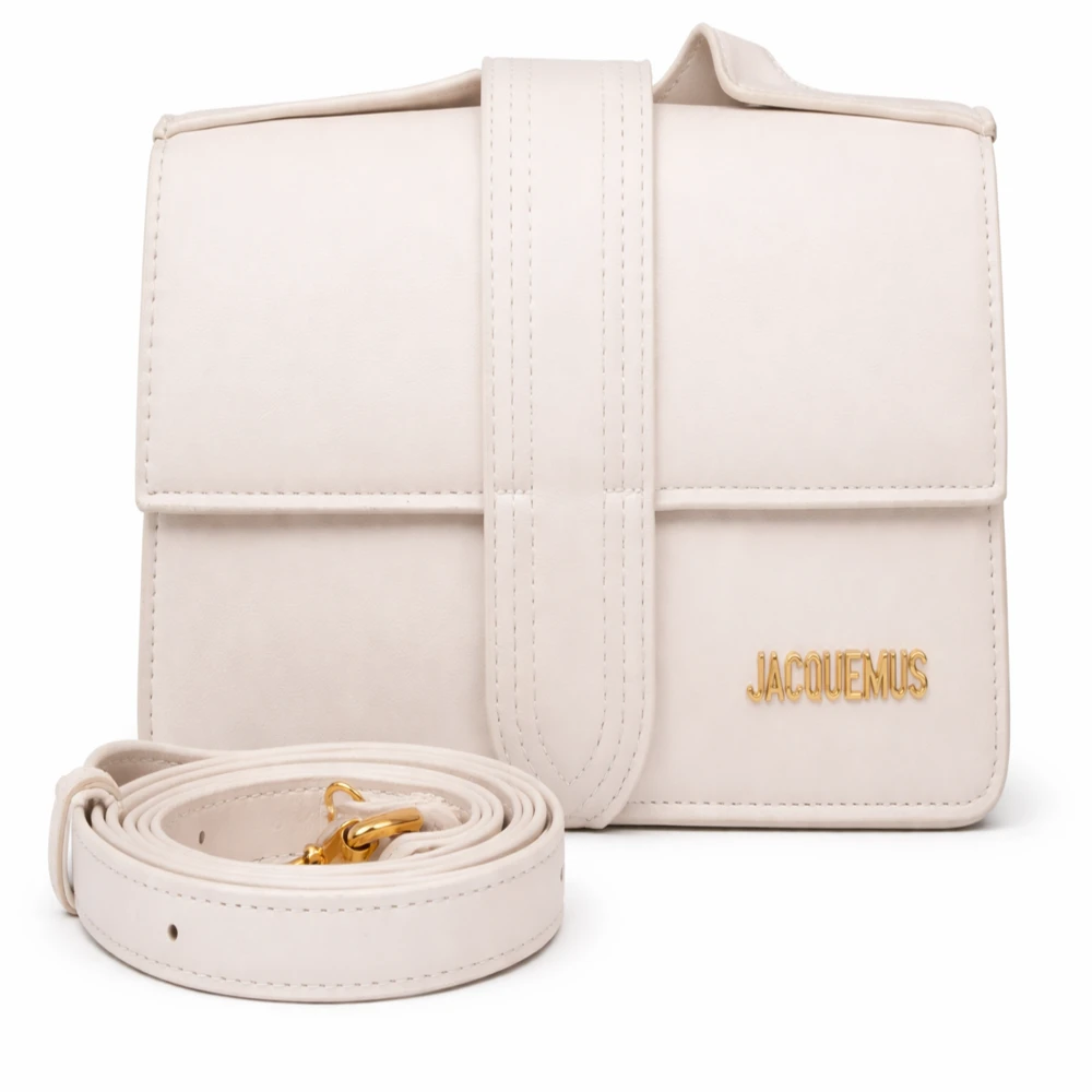 Bolsa Feminina Estilo Jacquemus Bege com Alça Ajustável