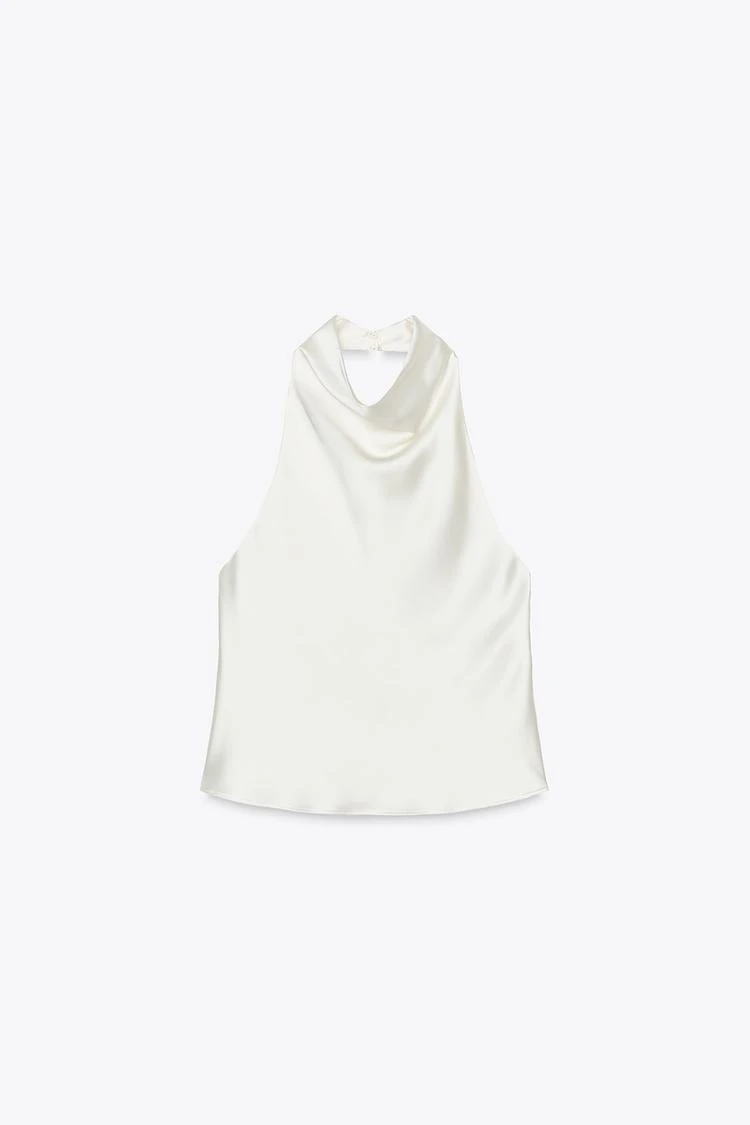 TOP HALTER ACETINADO
