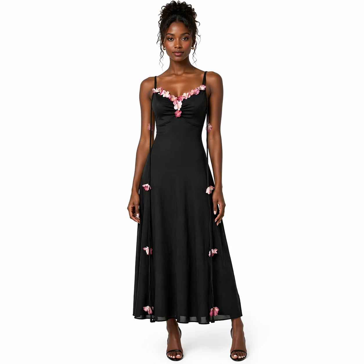 Vestido Pétalas de Verão Elegante