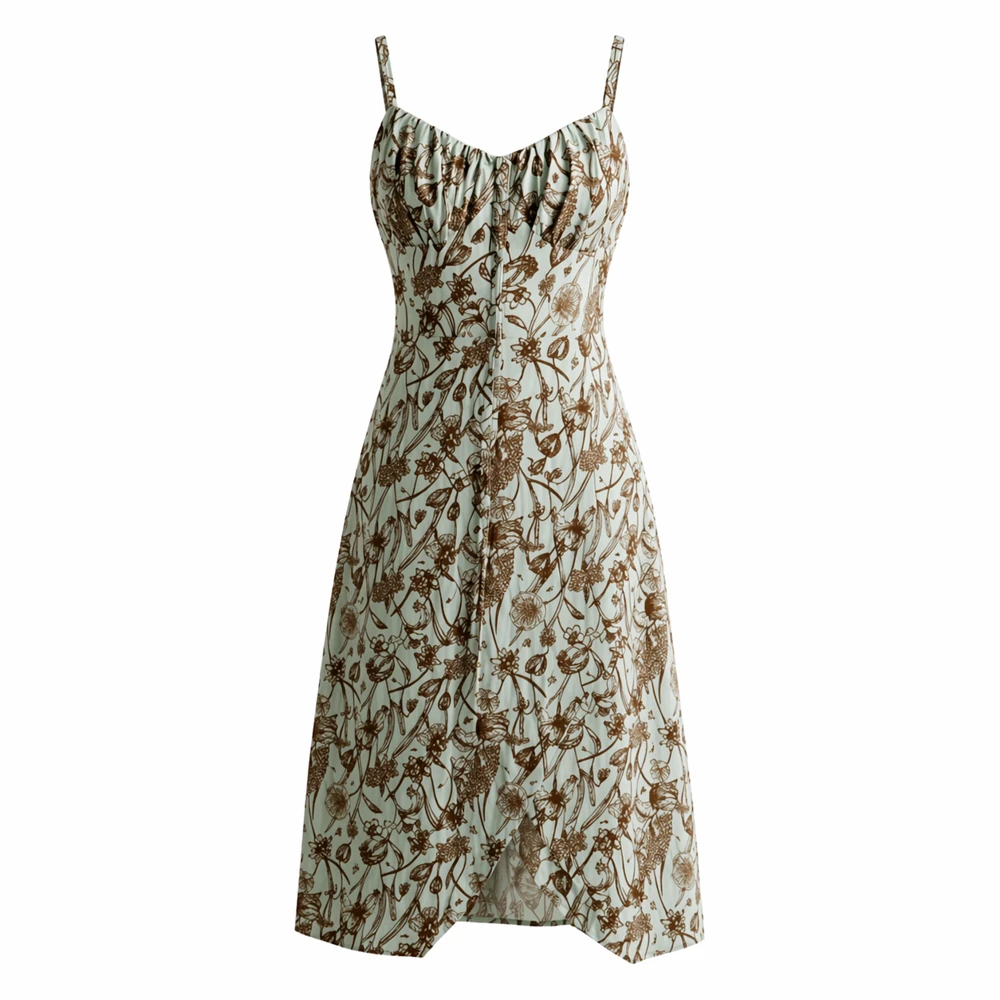Vestido Brisa do Jardim – Elegância Floral Leve e Feminina