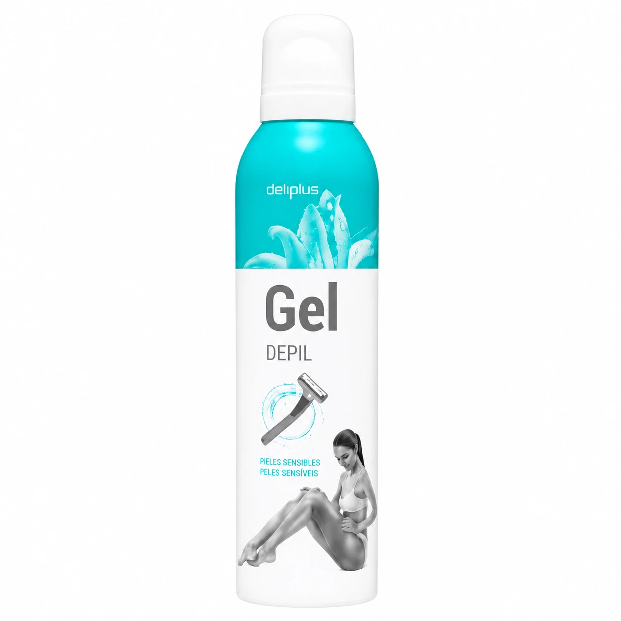 Gel para Depilar com Lâmina Deliplus Pele Sensível 200ml