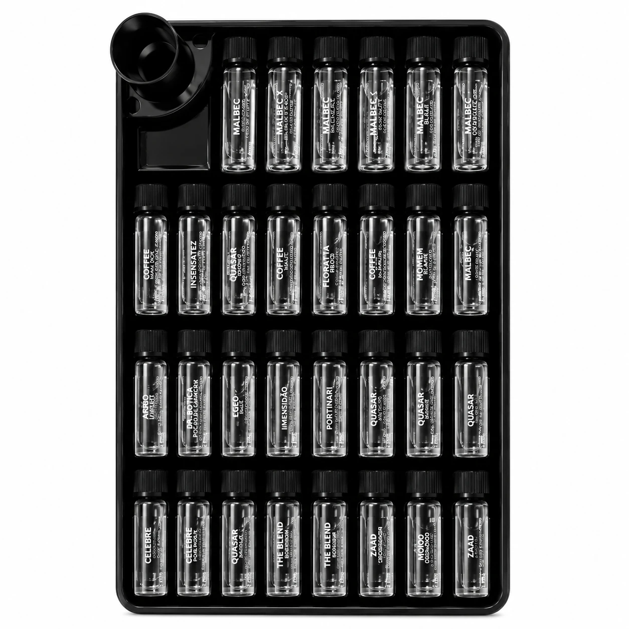 Kit de Amostras de Perfumes Natura com Estojo Organizador – 30 Frascos de 1ml