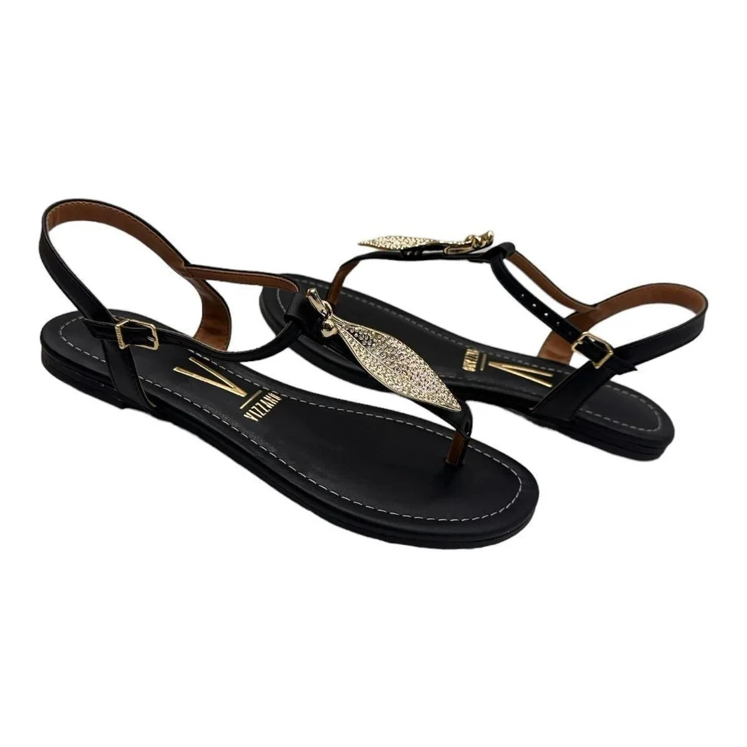 Sandália Vizzano Rasteira Flat com Pingente