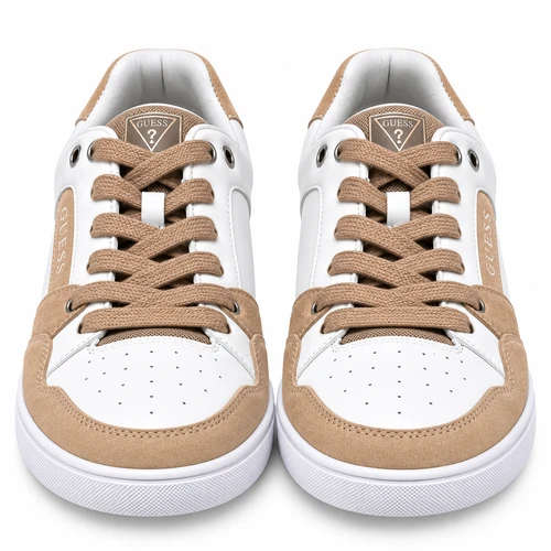Ténis GUESS Branco e Bege com Atacadores