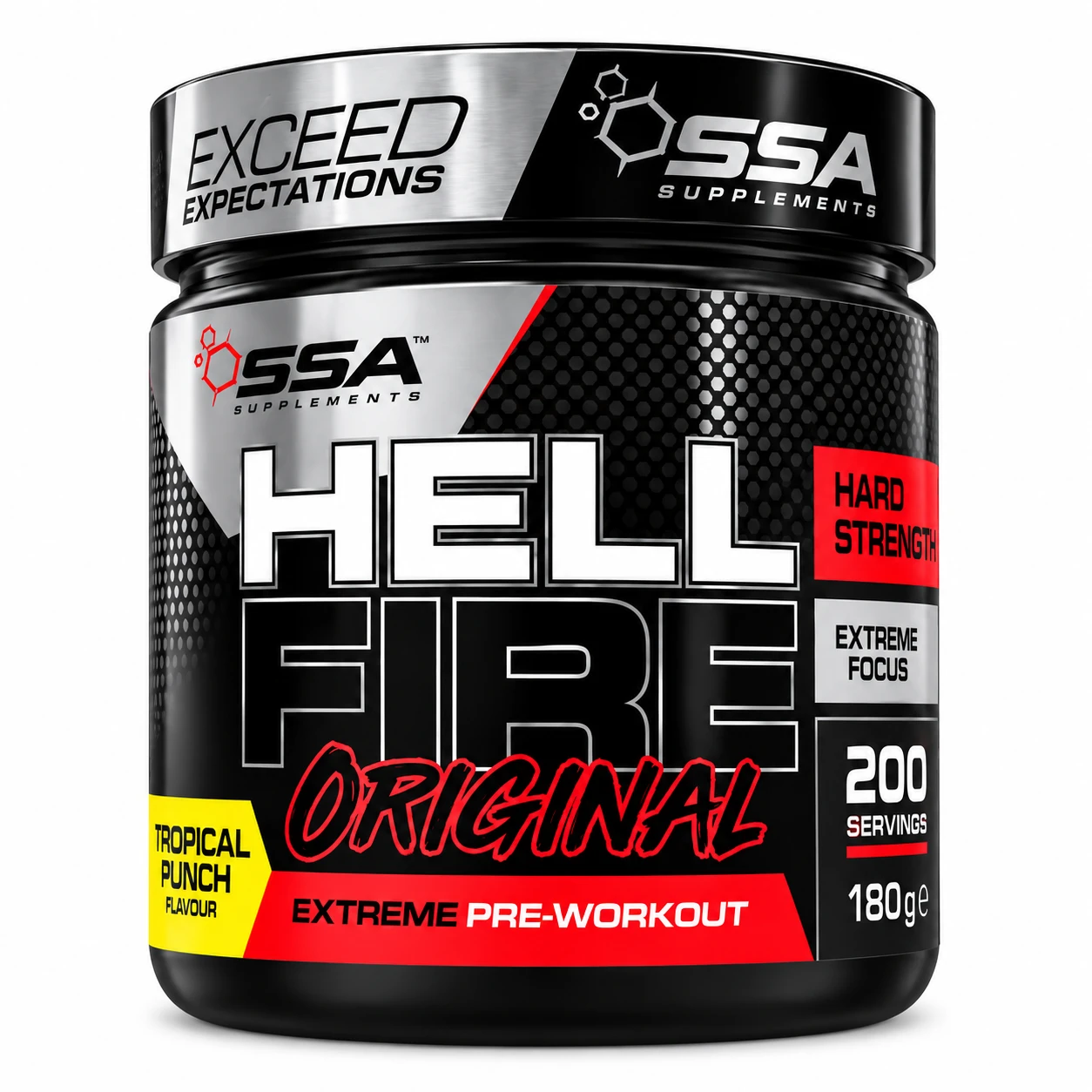 SSA Hell Fire Original Extreme Pre-Workout Tropical Punch 240g
