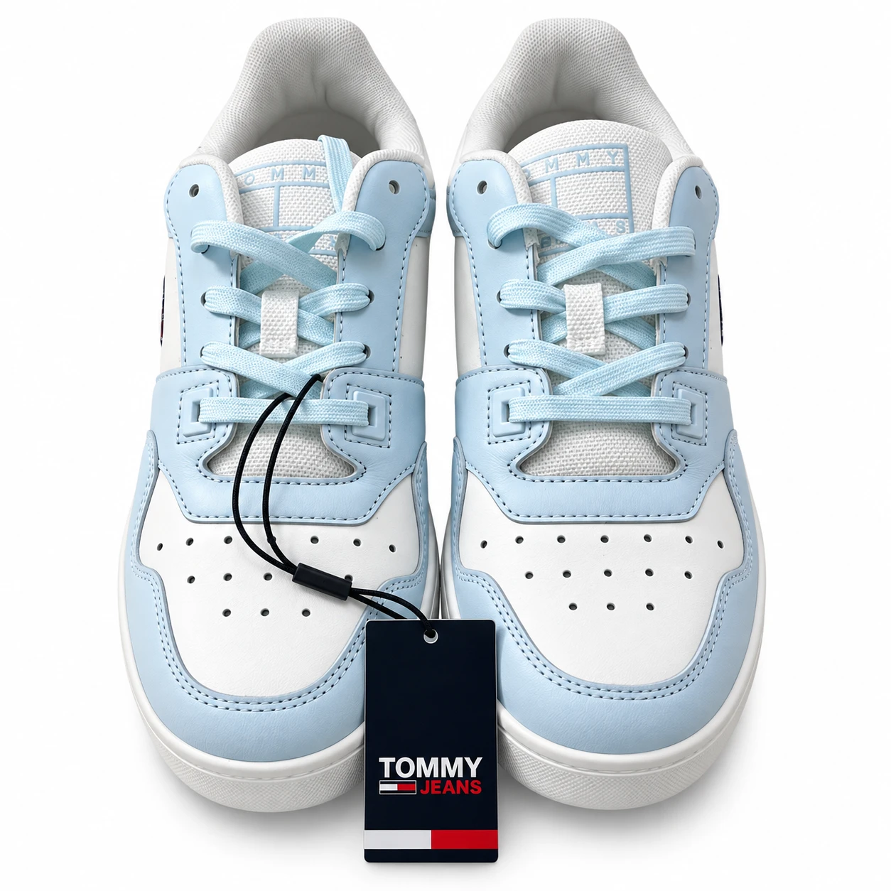 Ténis Tommy Jeans Branco e Azul-Claro