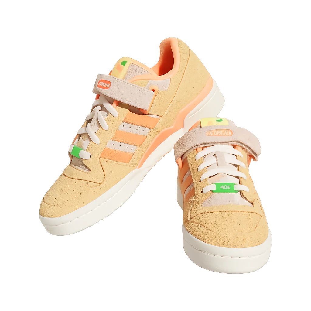 Tênis Adidas Originals Forum Low Peach State 404 Acid Orange