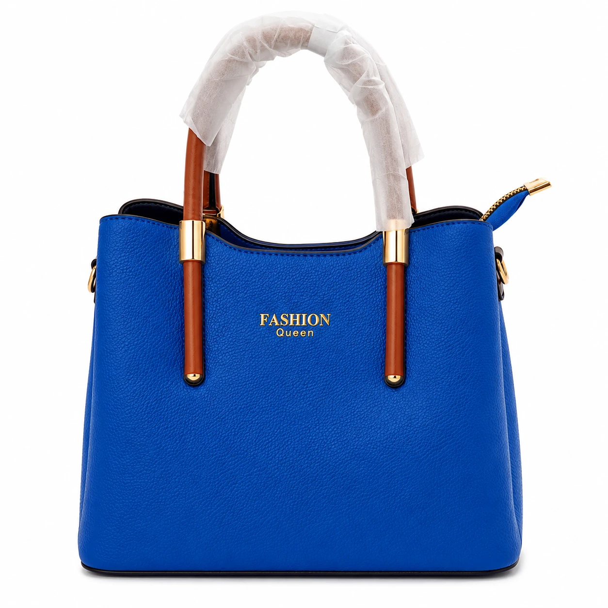Bolsa Feminina Tote Fashion Queen em Couro Sintético Off-White