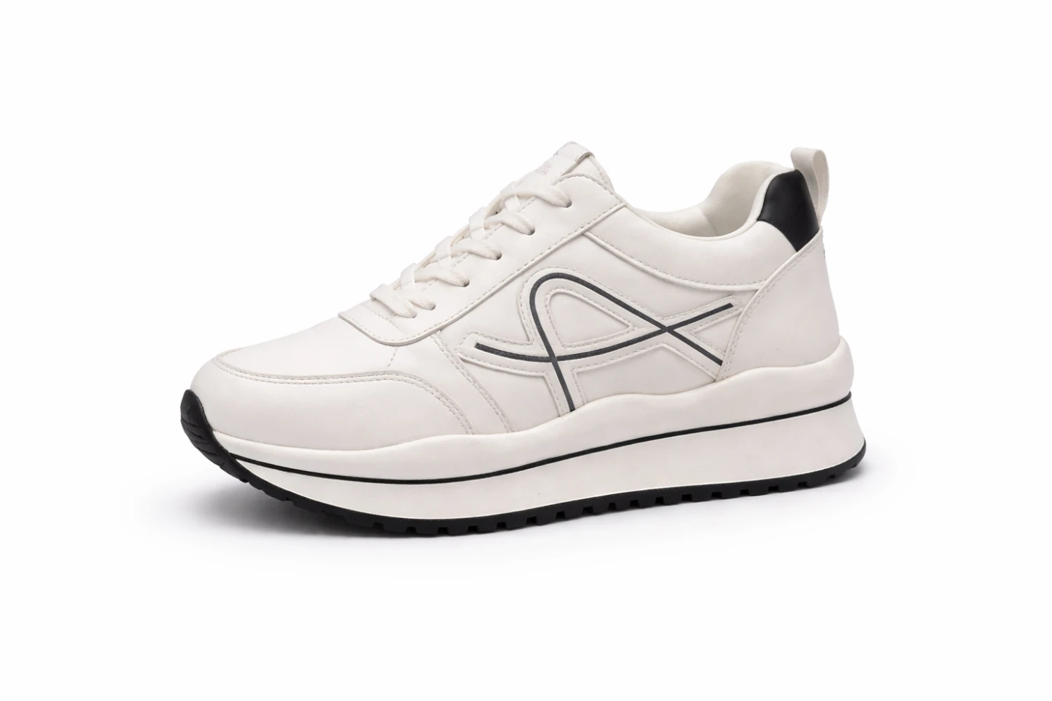 Ténis Feminino Fashion Plataforma Branco