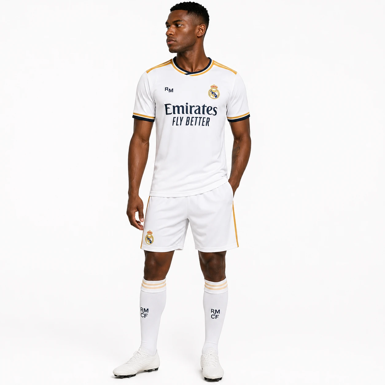 Conjunto Desportivo Real Madrid Branco 2024 – Camisola + Calção