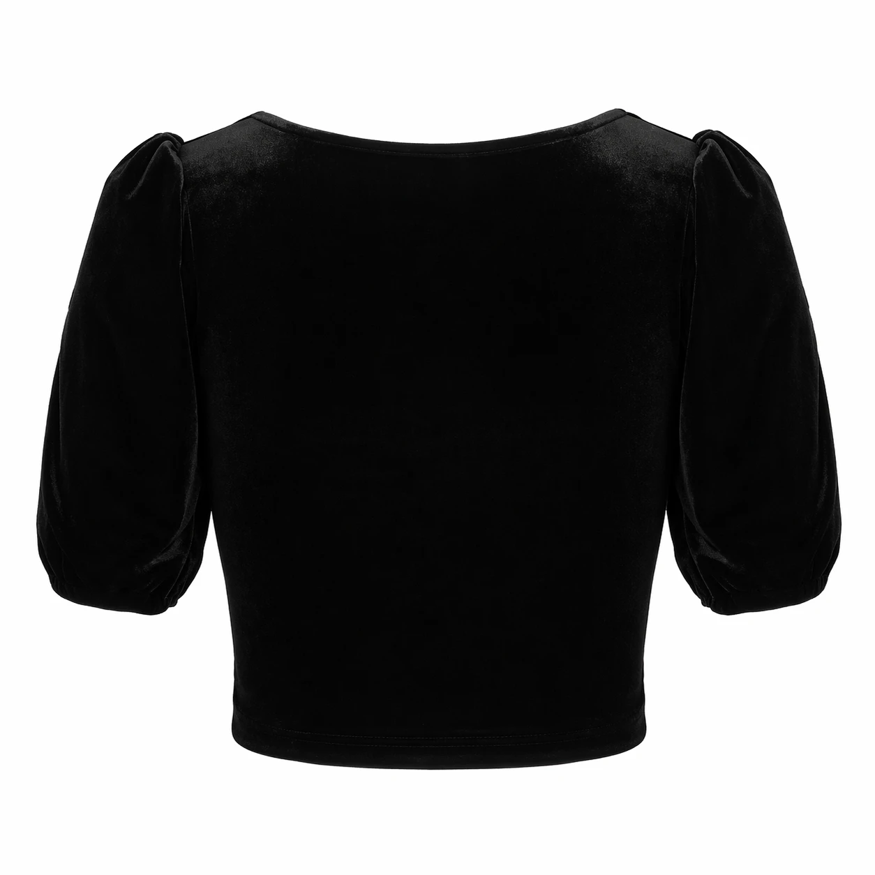 Blusa Feminina de Veludo Preto com Pérolas – Estilo Elegante Premium