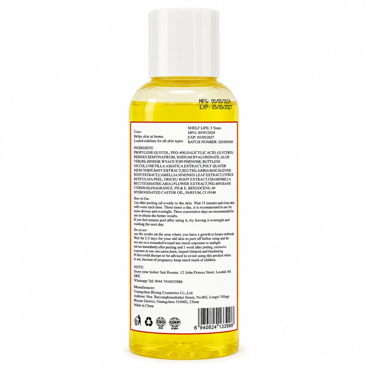 Extra Strong Peeling Oil – Óleo Peeling Reparador para Pele