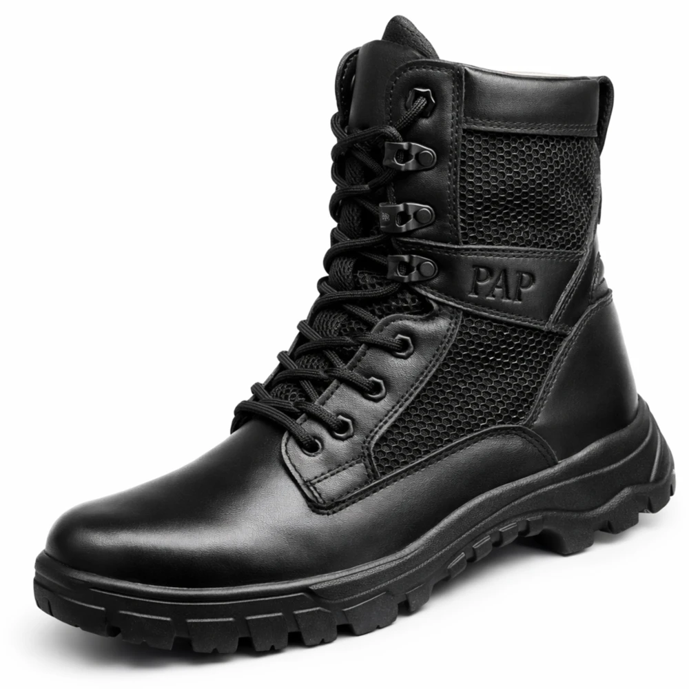 Bota Tática Magnum Pro Couro & Nylon – Alta Resistência e Conforto Profissional