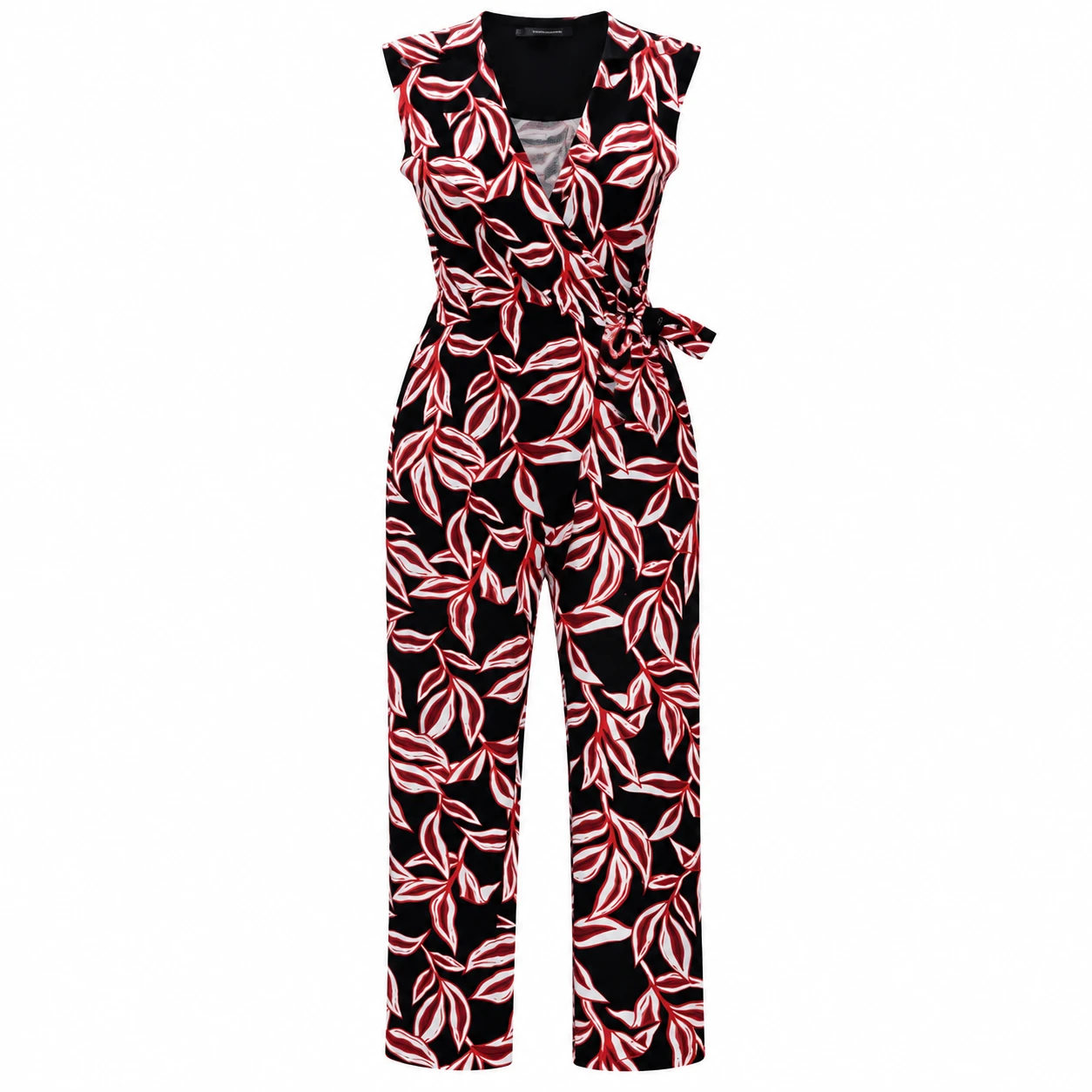 Macacão Feminino Longo Estampado com Cinto