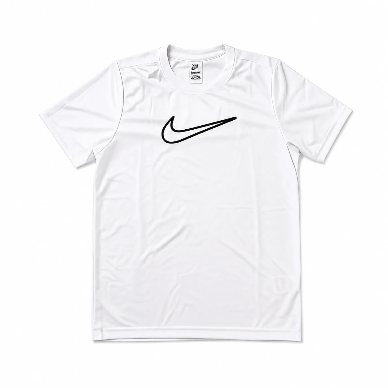 Camiseta Nike Dri-FIT Branca com Logo Swoosh