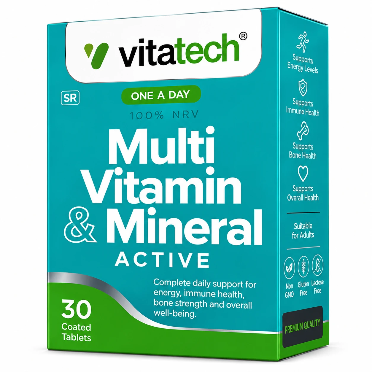 Vitatech Multi Vitamin & Mineral Active – 30 Comprimidos