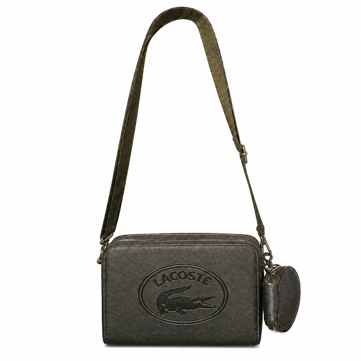Bolsa Tiracolo Lacoste Premium com Mini Porta-Moedas