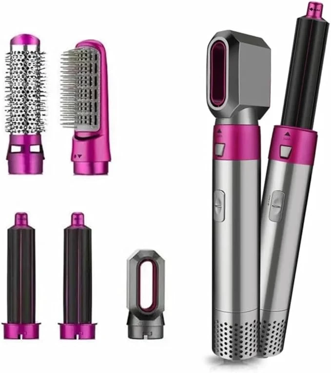 Escova Secadora e Modelador de Cabelo 5 em 1