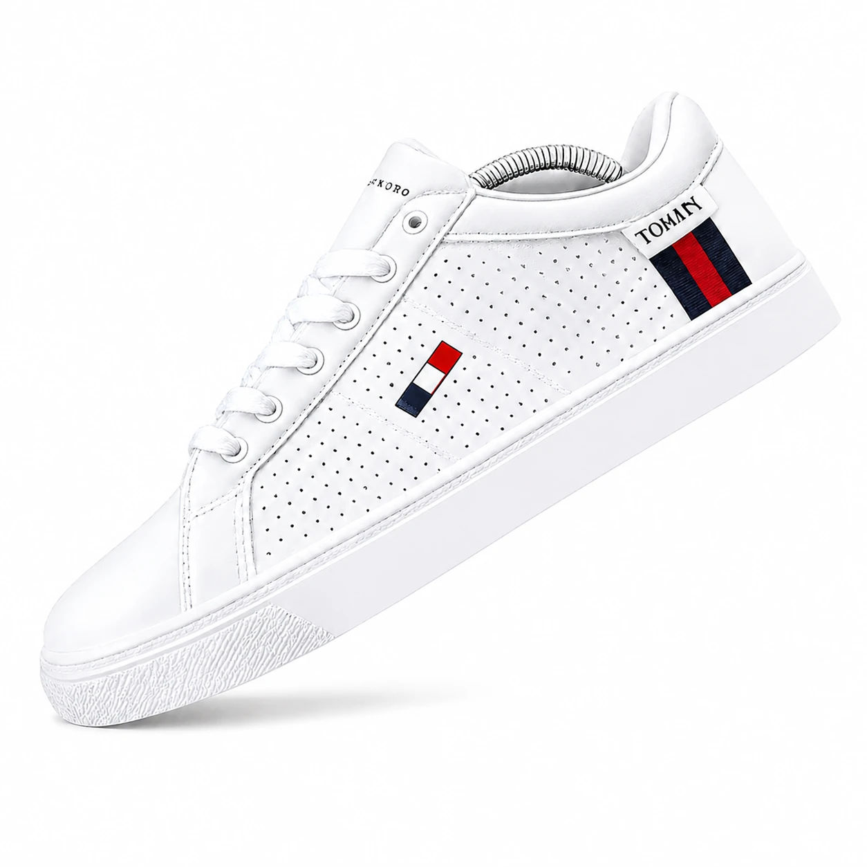 Ténis Branco Casual Premium Estilo Tommy