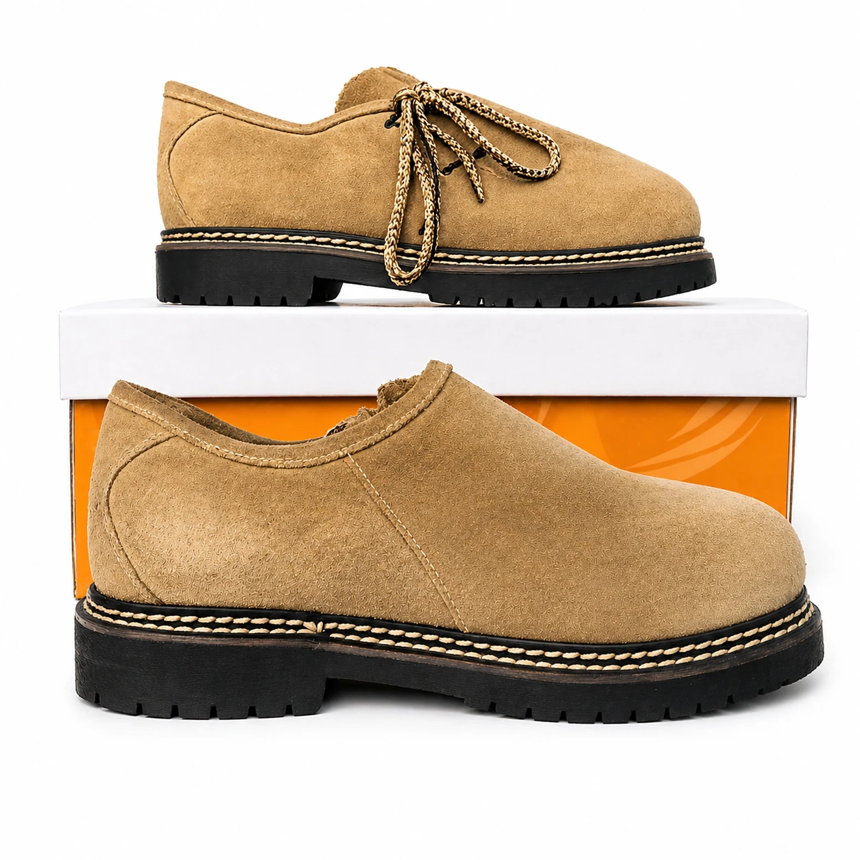 Sapato Casual Masculino em Camurça Premium Bege