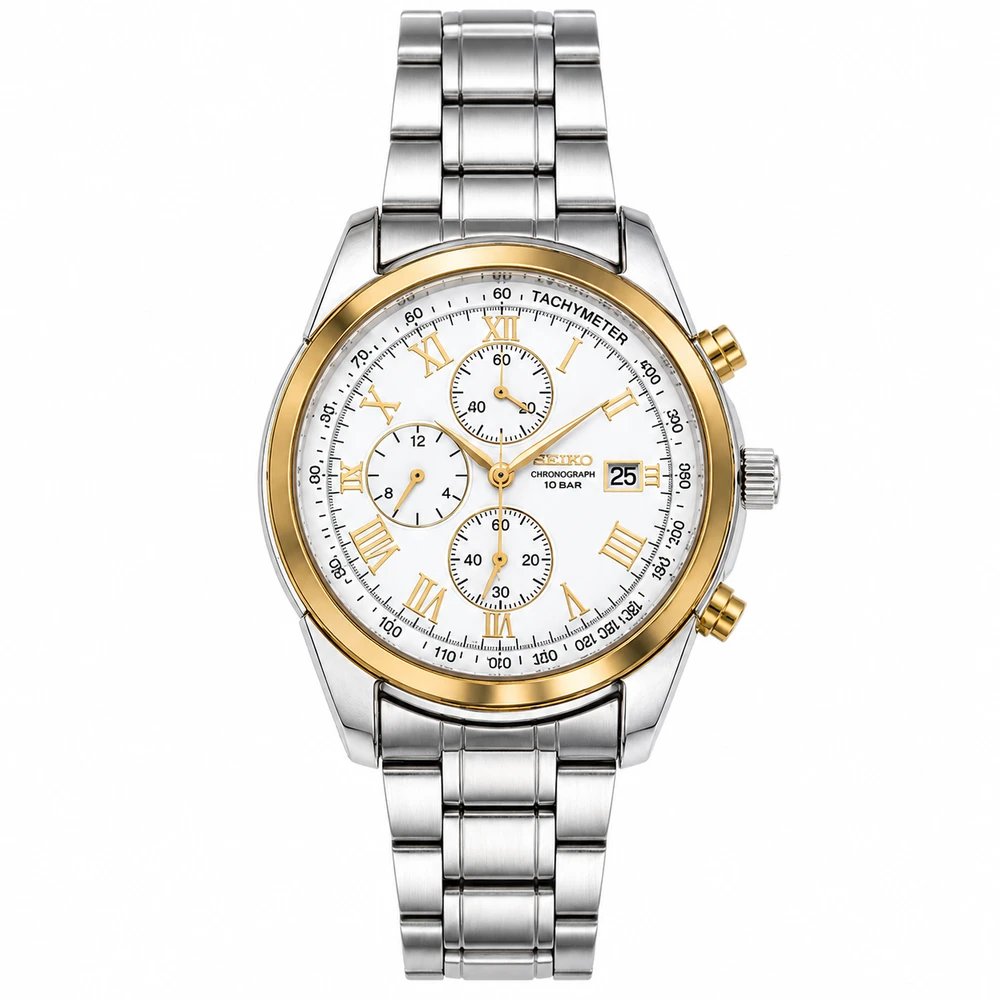 Relógio SEKONDA Masculino Prata e Dourado