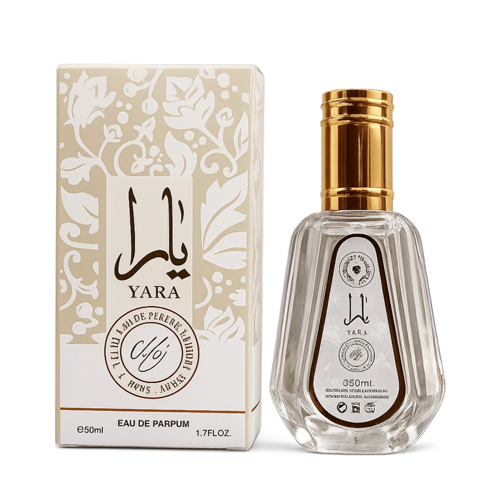 Yara Eau de Parfum 50ml – Perfume Árabe Feminino Sofisticado e Delicado