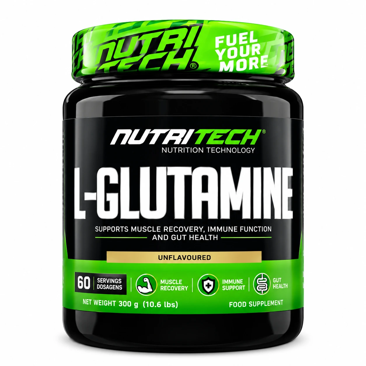 Nutritech L-Glutamine 300g – 60 Porções