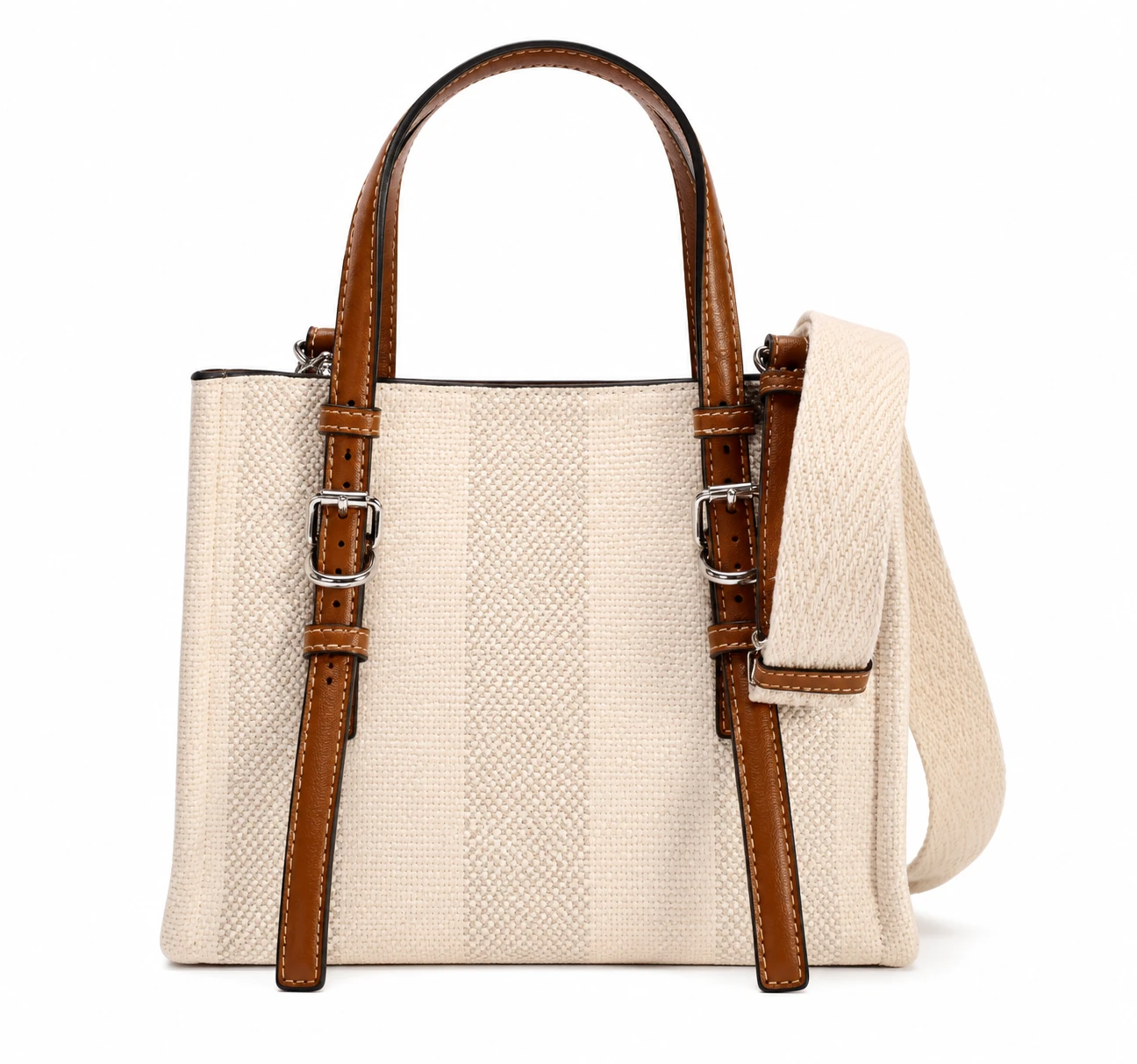 Bolsa Tote Feminina em Couro Sintético com Alça Larga