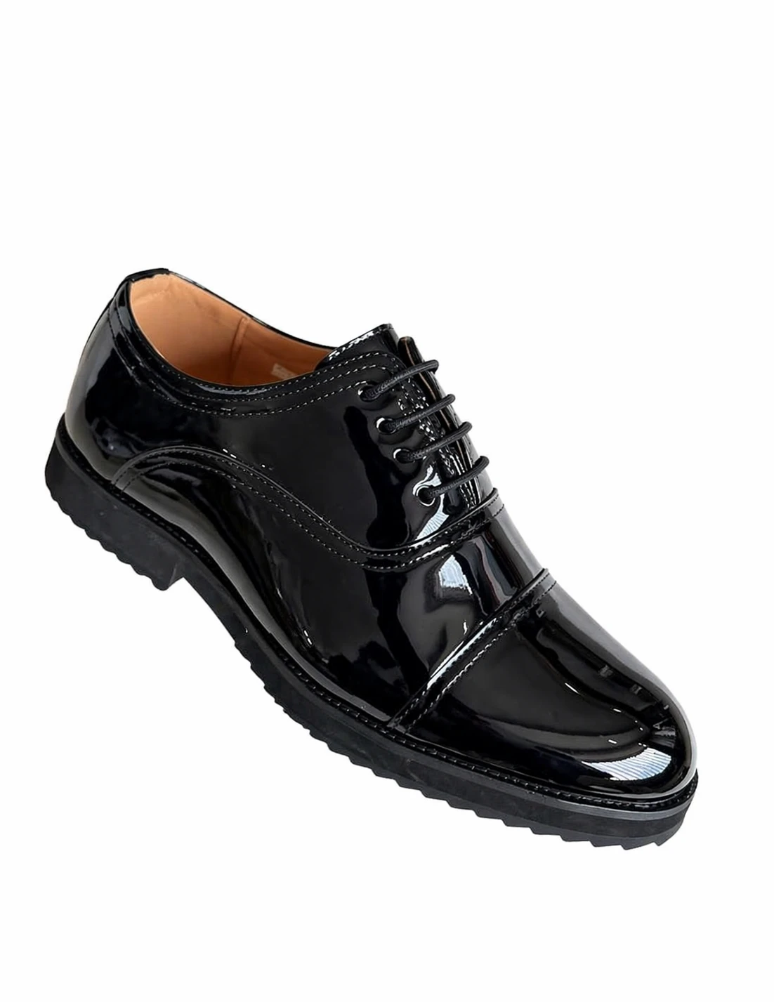 Sapato Social Verniz Preto Masculino Elegante