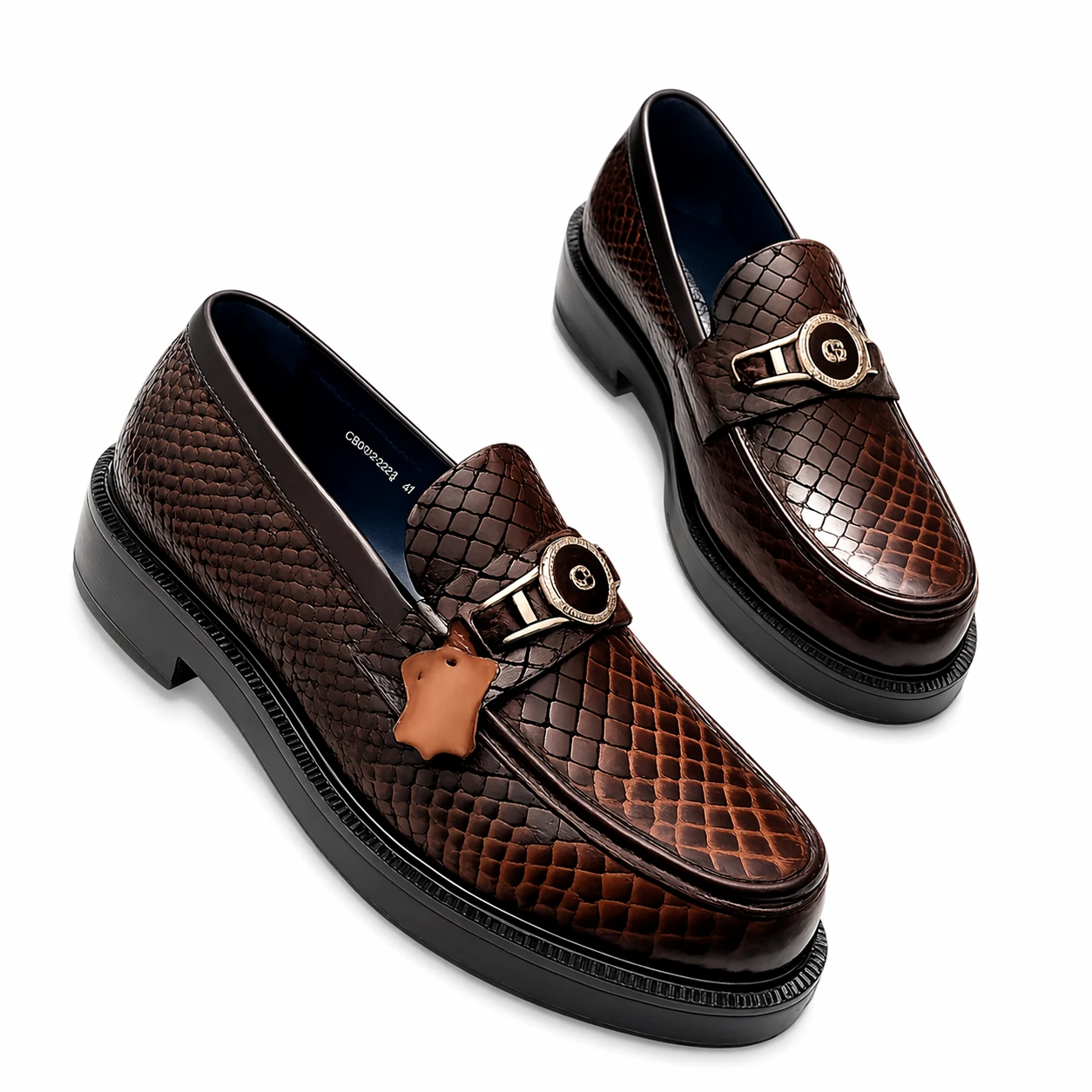 Sapato Social Masculino Luxo em Couro Texturizado – Estilo Italiano Premium