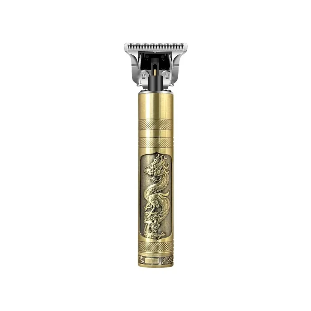 Máquina de Barbear Profissional Sem Fio Retrô – Lâmina T Precision 7000RPM
