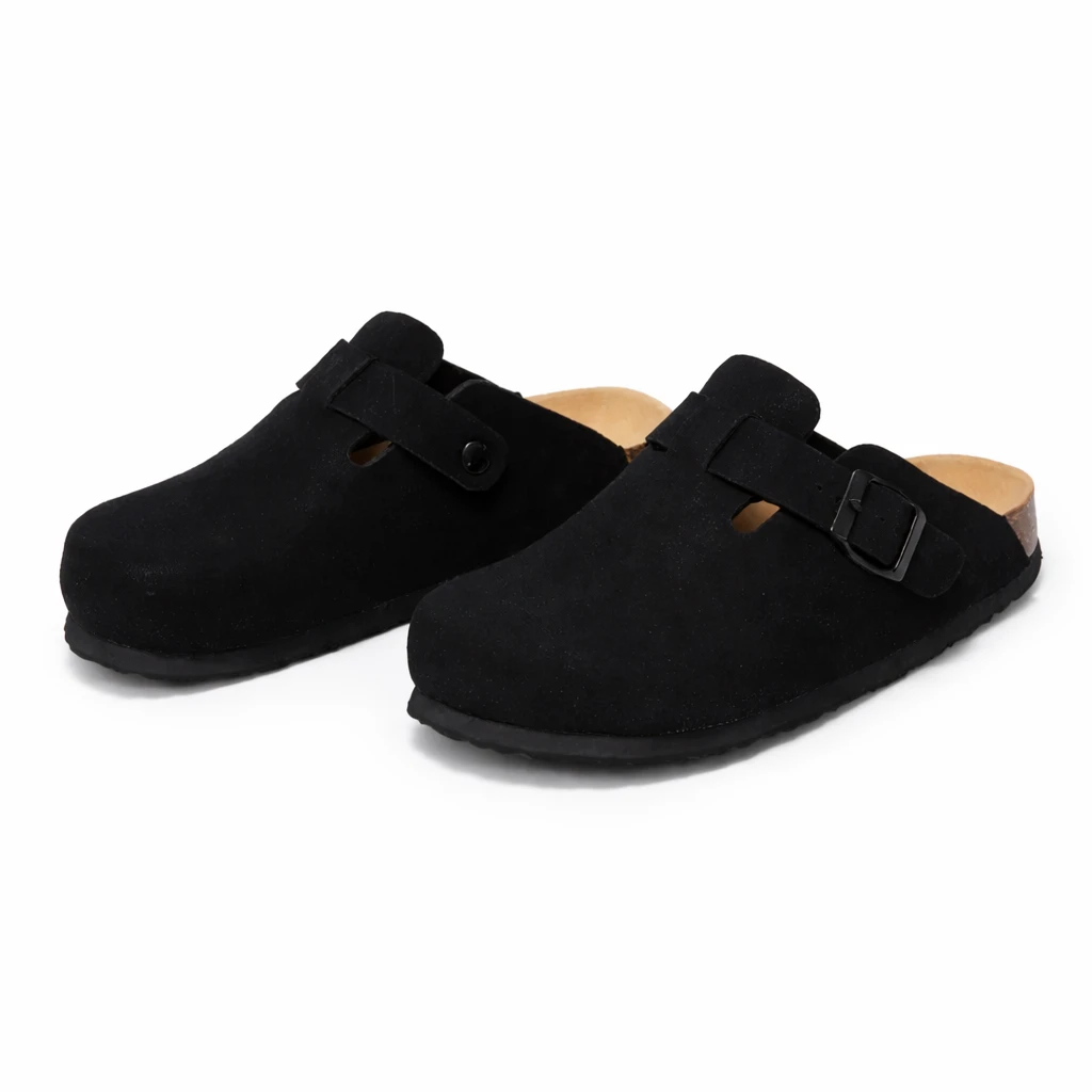 Birkenstock Boston Camurça com Forro de Lã de Carneiro – Tamanco Premium de Inverno