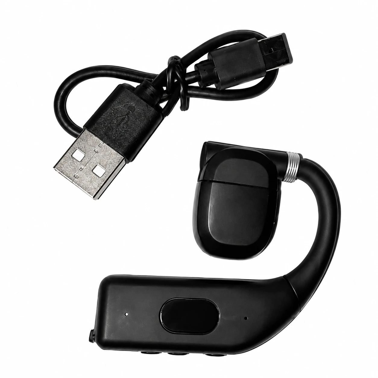 Auricular Bluetooth Sem Fio com Gancho de Orelha e Microfone Integrado