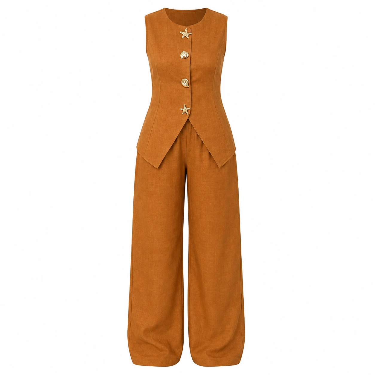 Conjunto Feminino Elegance Premium Sem Mangas – Bordô