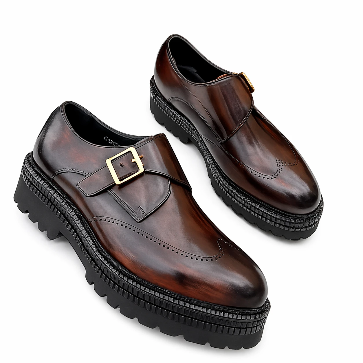 Sapato Masculino Social Monk Strap em Couro Premium – Solado Tratorado