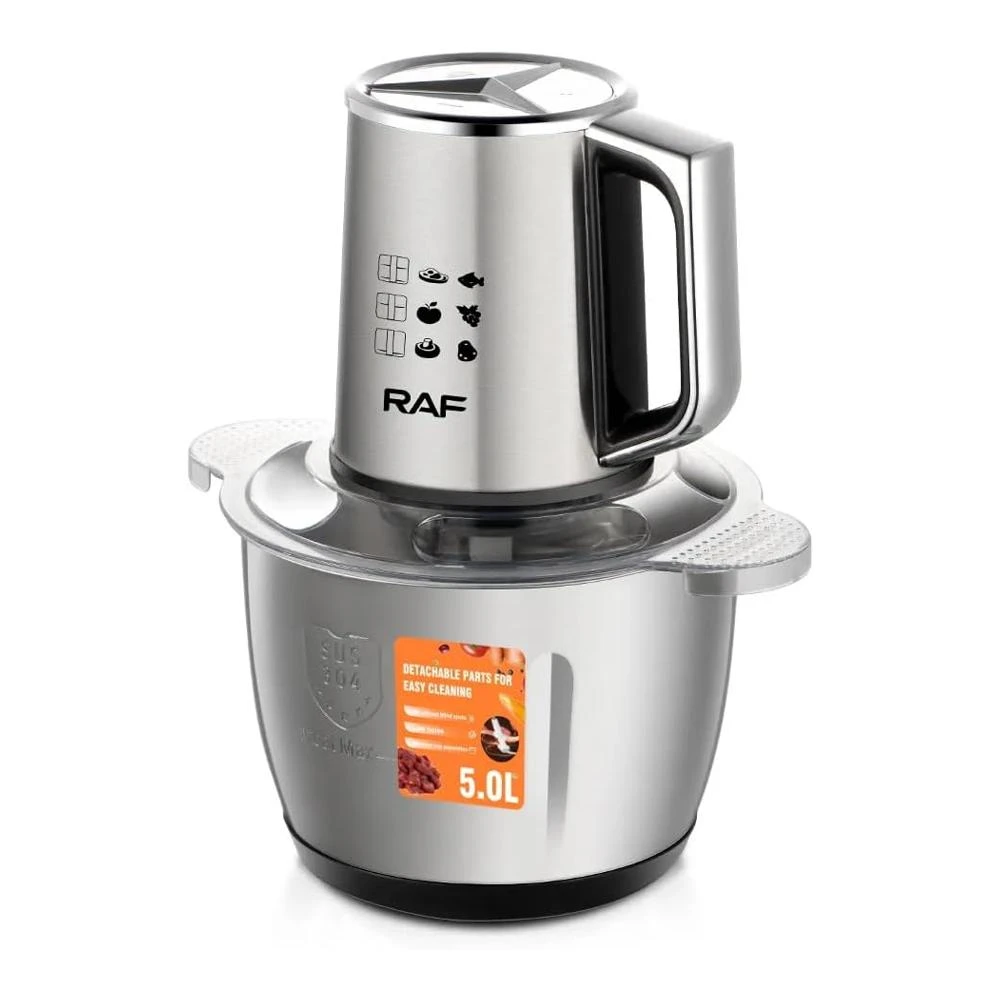 Processador de Alimentos Elétrico RAF R.7031 1000W – Tigela 3L em Aço Inoxidável