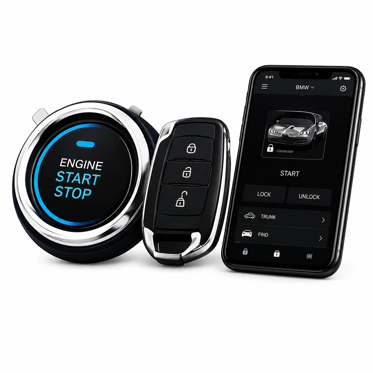 Start Smart Premium – Sistema Inteligente de Partida Remota e Acesso Sem Chave para Automóveis