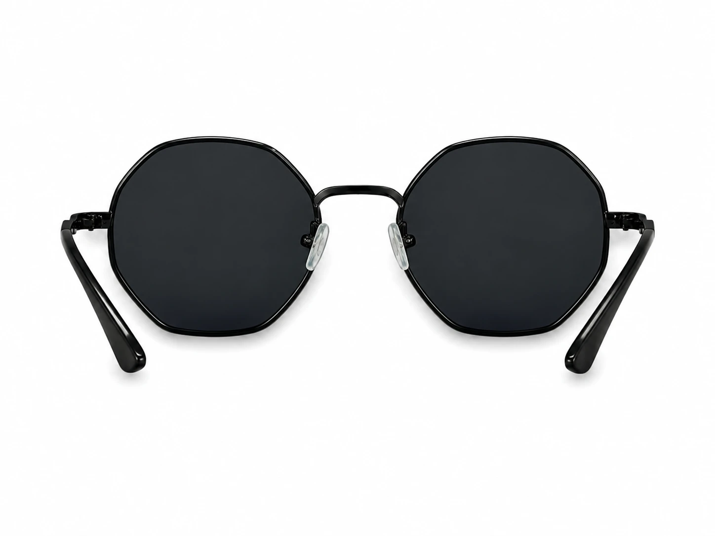 Óculos de Sol Octogonal Premium Unissex – Preto Elegante