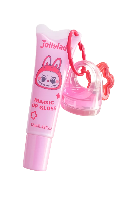Gloss Labial Jollylady Magic – Hidratante com Porta-Chaves