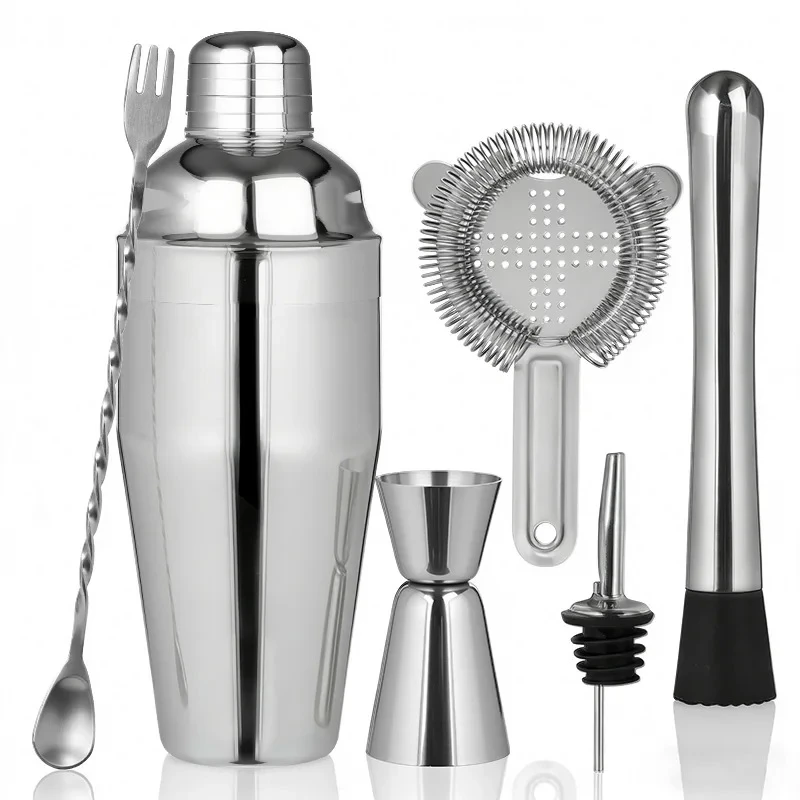Kit Coqueteleira Profissional Inox 2025 – Conjunto Barman Premium para Martini e Cocktails