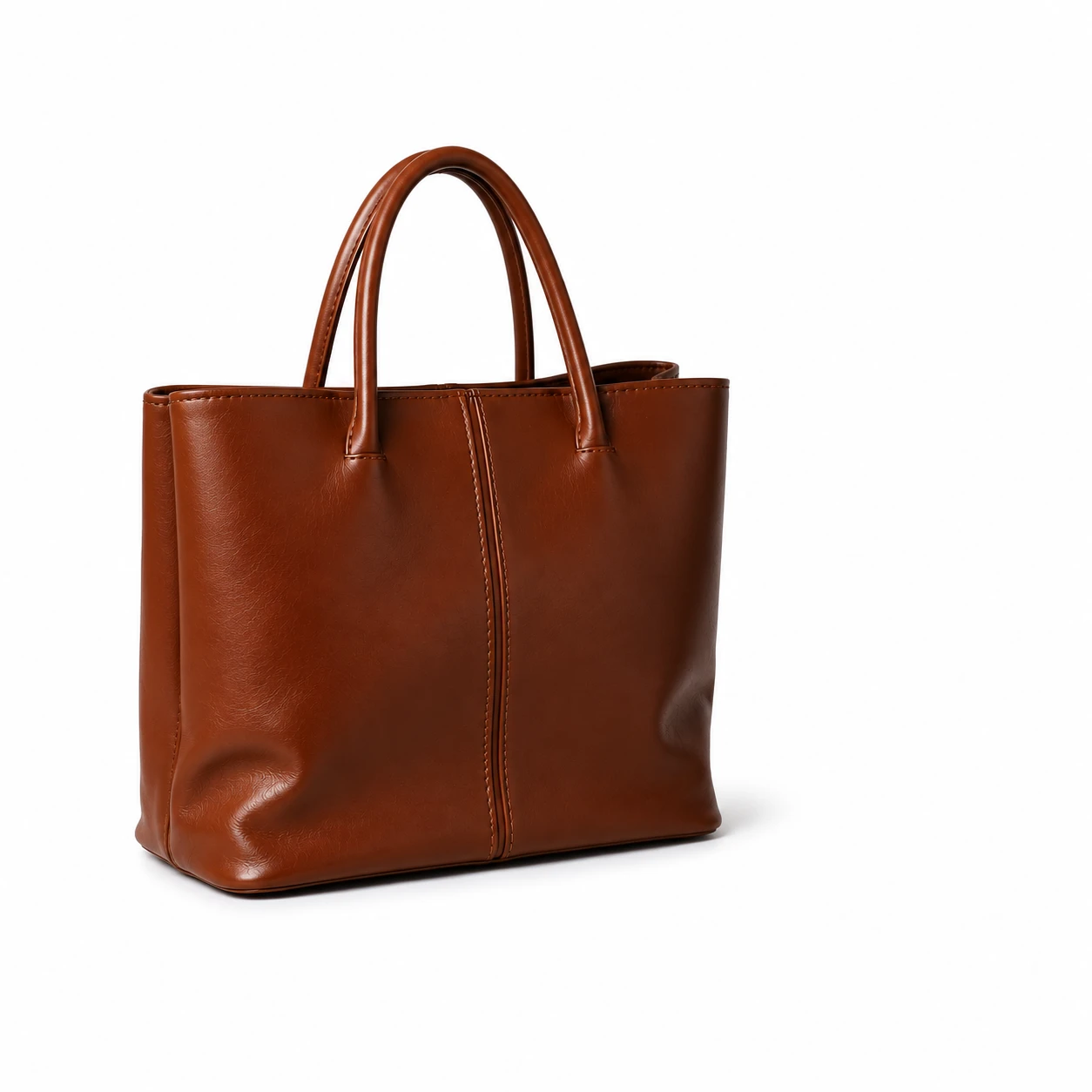 Bolsa Tote Feminina Marron Elegance em Couro Sintético