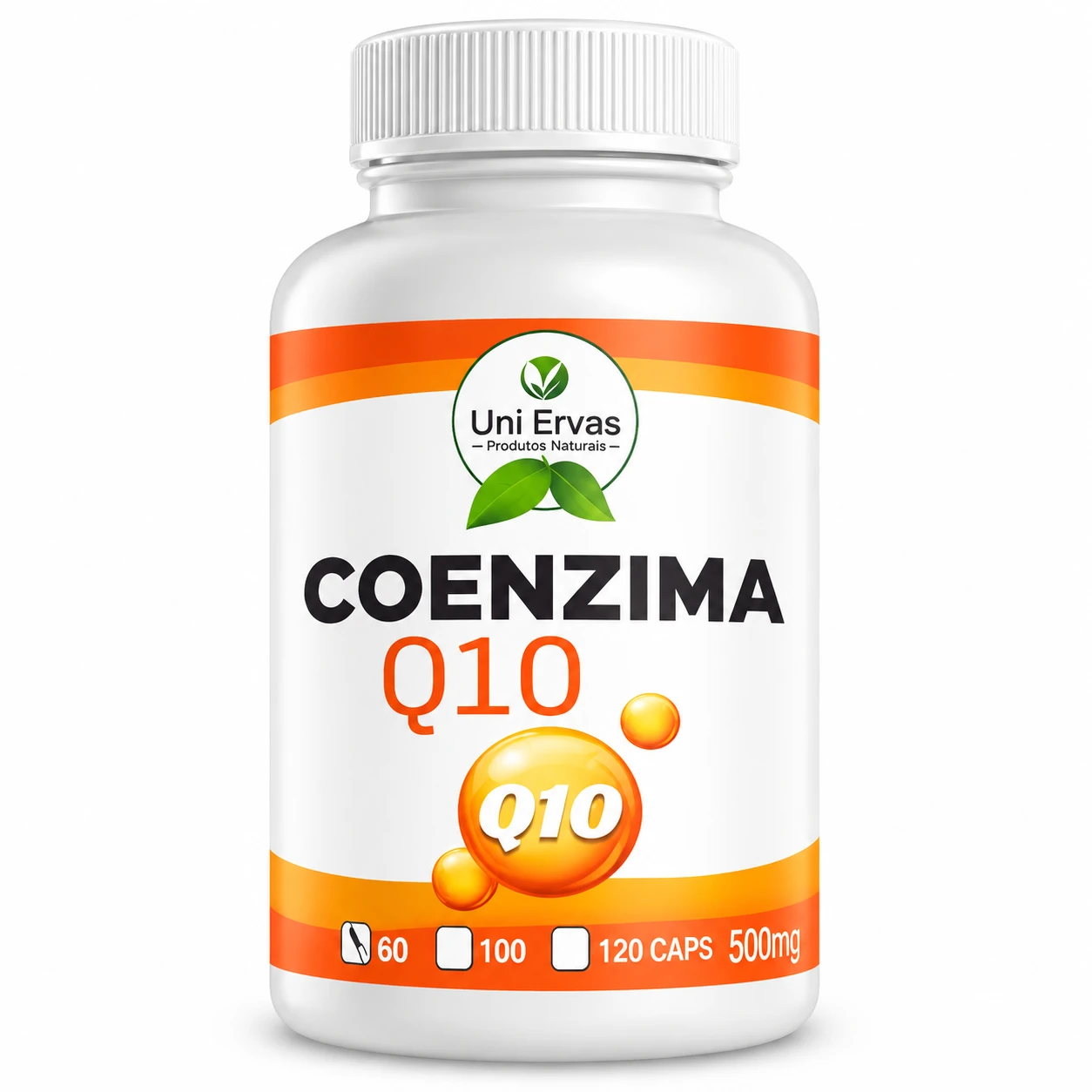 Uni Ervas Coenzima Q10 500mg – 60 Cápsulas