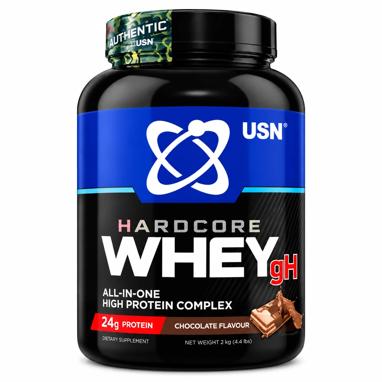 USN Hardcore Whey gH – Proteína Whey Sabor Chocolate 2kg
