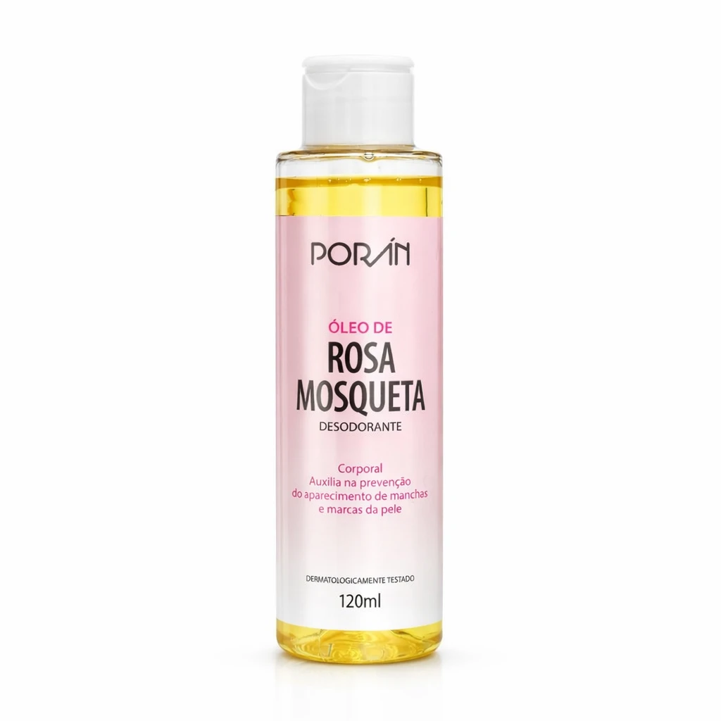 Óleo Corporal de Rosa Mosqueta Porán 120ml – Hidratante e Uniformizador da Pele