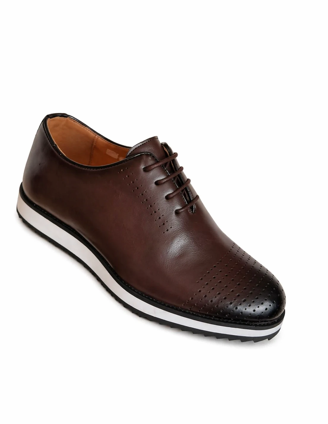 Sapato Social Masculino John Foster Premium Castanho com Sola Casual