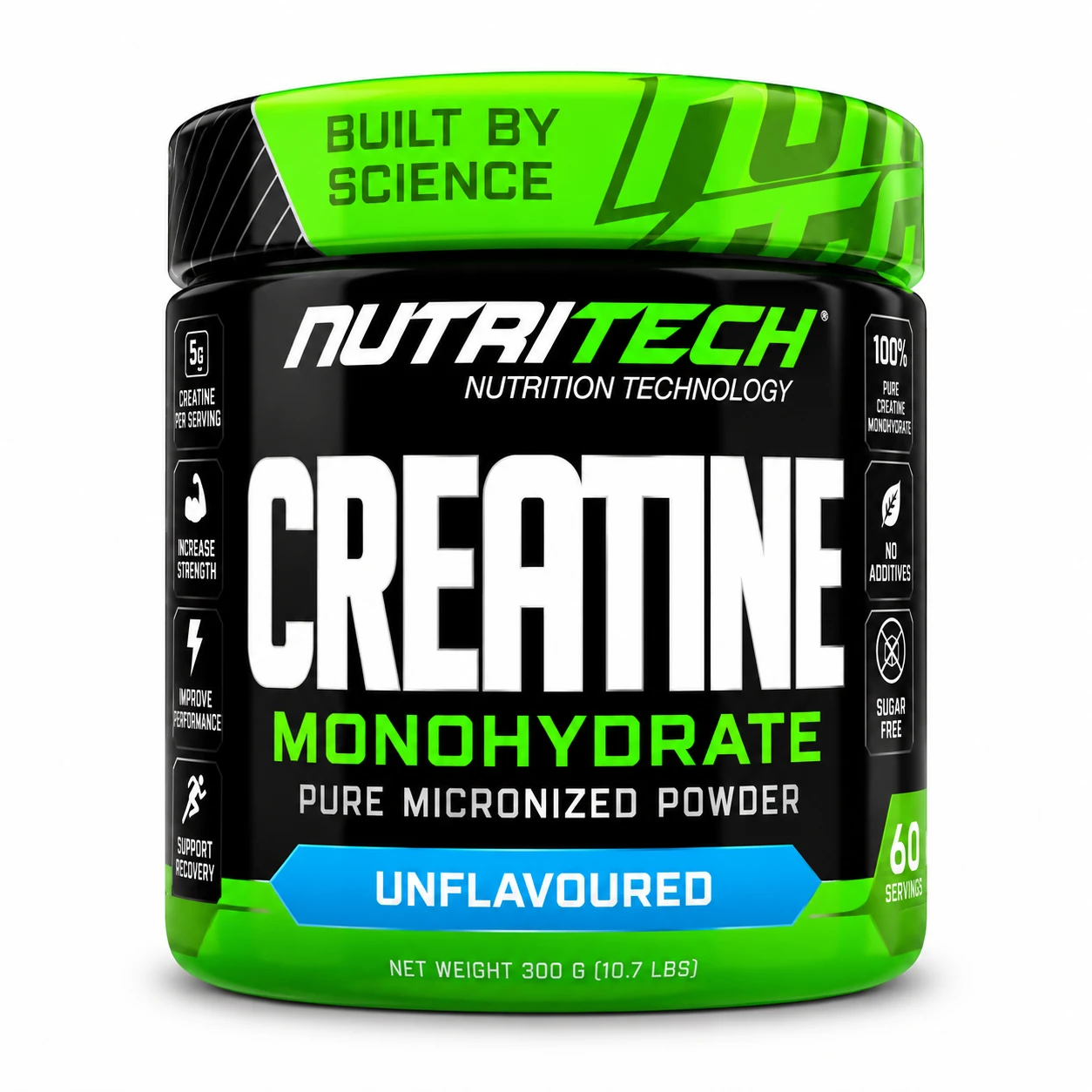 Nutritech Creatine Monohydrate 100% Pura Micronizada 300g